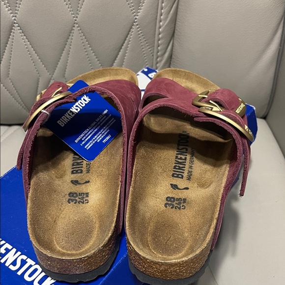 Birkenstock Arizona BS Patent Sand Sandal in Patent Sand - Picture 6 of 15